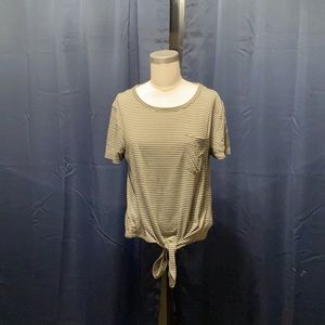 Tie-Waist Pocket Tee by J. Crew